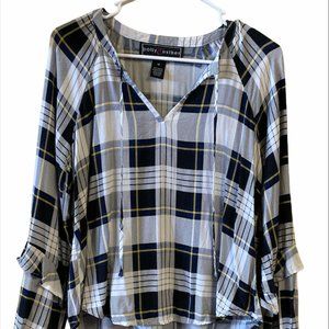 Plaid Shirt with Ties from Polly & Esther